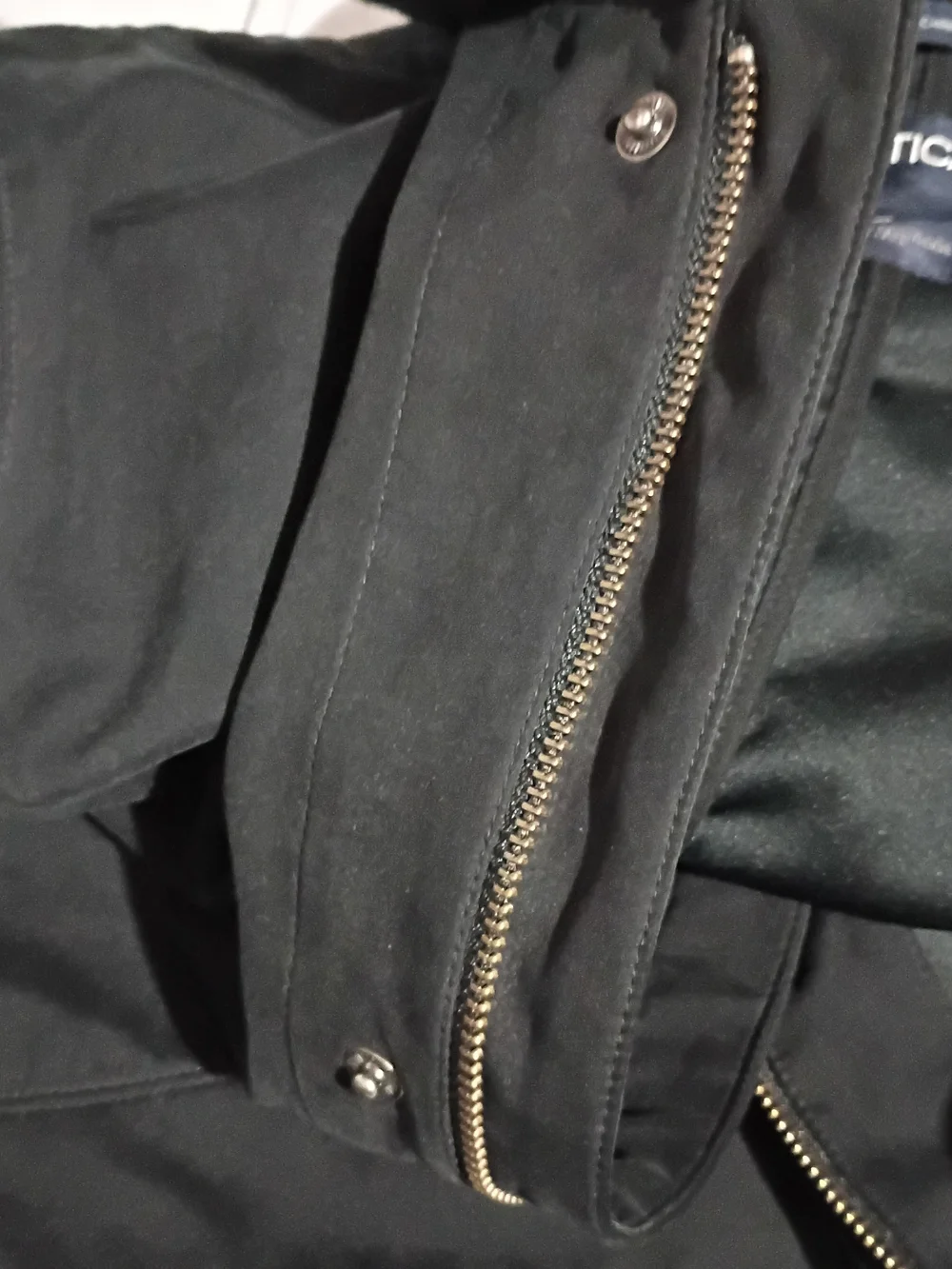 Vintage Nautica Sportswear Black Lightweight  Jacket with Snap Pockets
